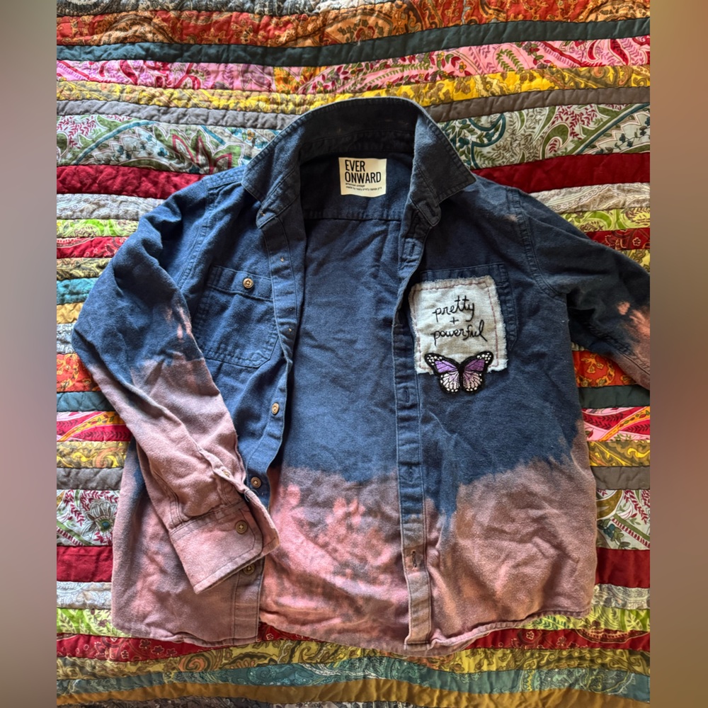 Vintage hand made Ever Onward over shirt